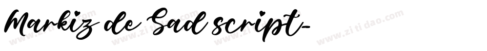Markiz de Sad script字体转换